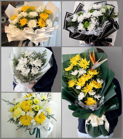 浙江省丽水缙云县仙都街道白事花束代送